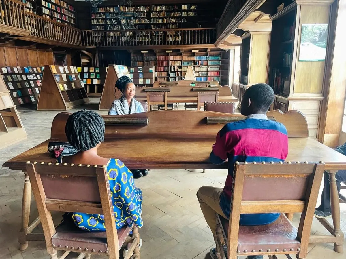 The reading room of the CRSN-Lwiro central library (South Kivu).
